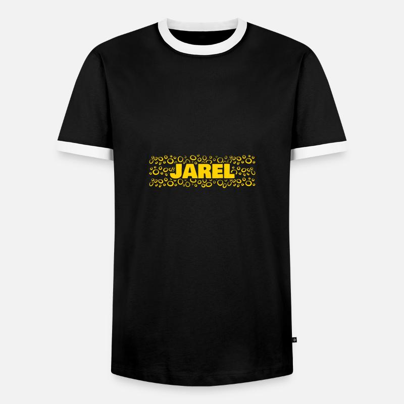 Jarel als Vorname - Männer Kontrast-T-Shirt - Schwarz/Weiß
