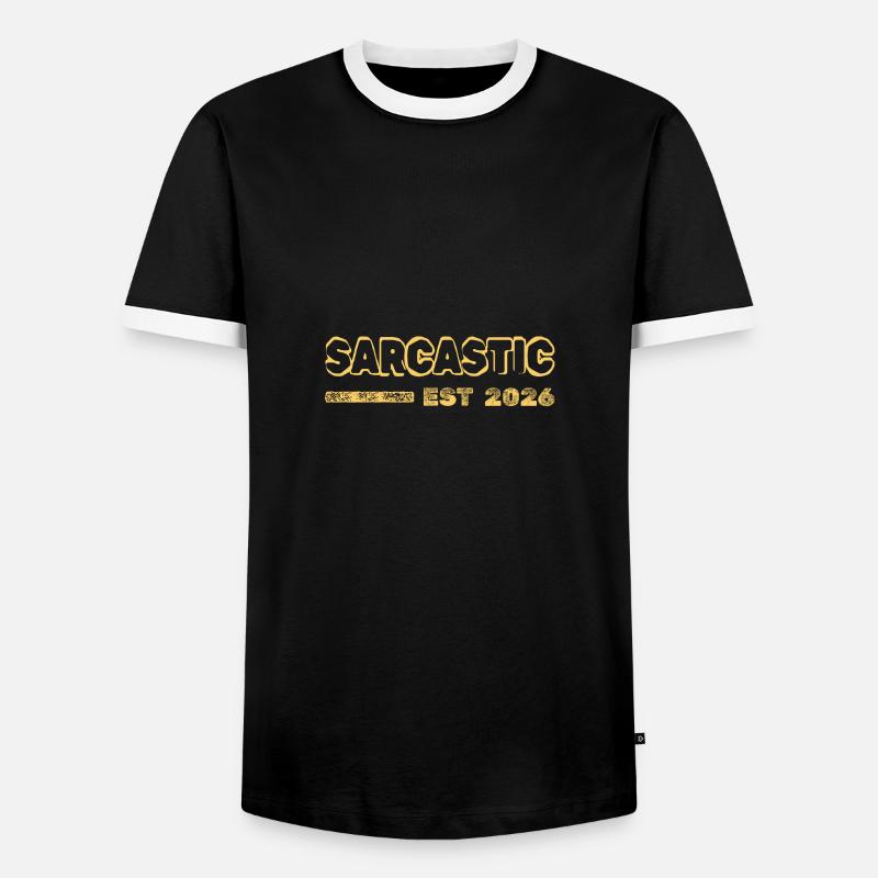 Sarcastic 2026 - Men's Ringer Shirt - black/white