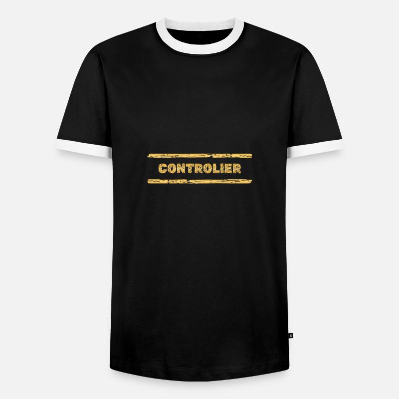 Occupation Controller - Men's Ringer Shirt - black/white