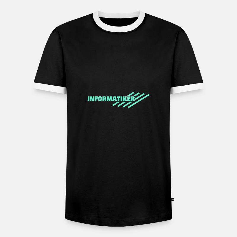 Computer scientist - Men's Ringer Shirt - black/white