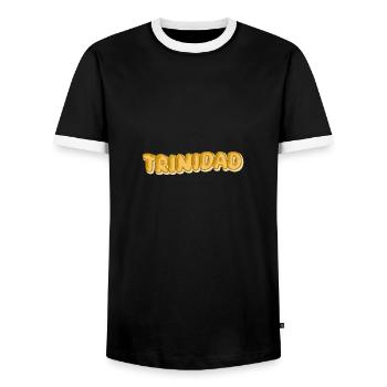 Geschenk für Trinidad - Männer Kontrast-T-Shirt - Schwarz/Weiß - Vorne - AI Model Female 172 light (172cm) & AI Model Male 178 light (178cm)
