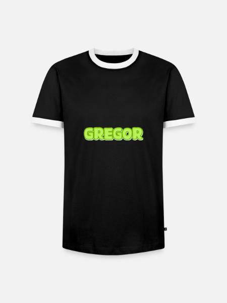 Gregor Gregor - T-shirt contrasté Homme - noir/blanc