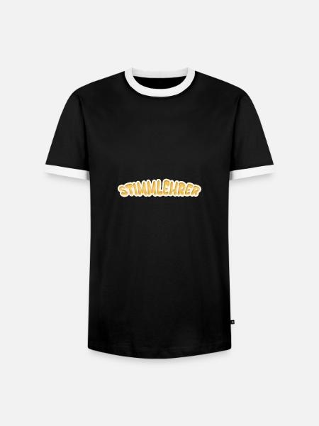 Job Stimmlehrer - Männer Kontrast-T-Shirt - Schwarz/Weiß