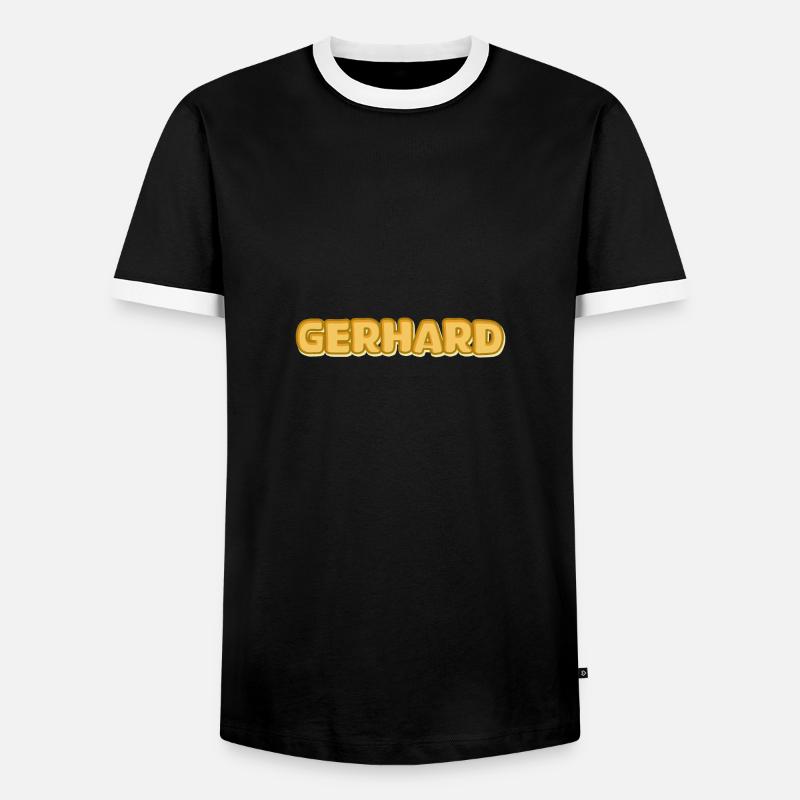 Gerhard as Gerhard - Men's Ringer Shirt - black/white