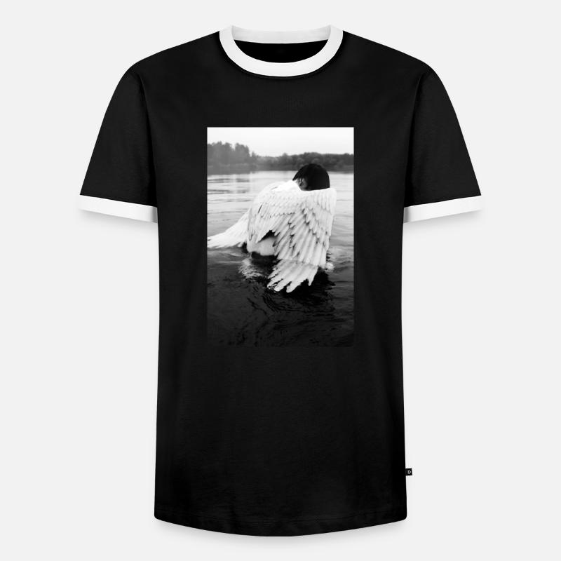 Fall from Grace - Men's Ringer Shirt - black/white