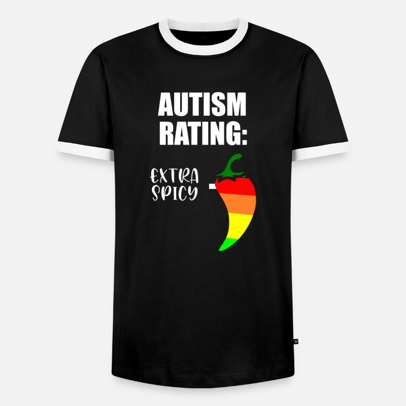 Autismus-Einstufung - Männer Kontrast-T-Shirt - Schwarz/Weiß