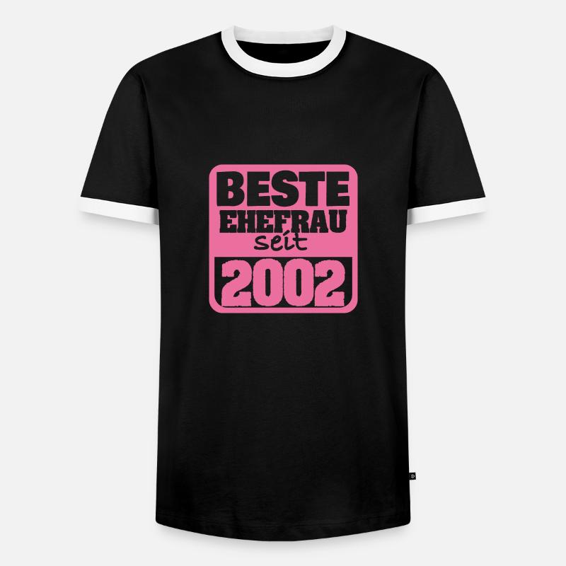 2002 - Men's Ringer Shirt - black/white