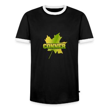 Conner Conner - T-shirt contrasté Homme - noir/blanc - Devant - AI Model Female 172 light (172cm) & AI Model Male 178 light (178cm)