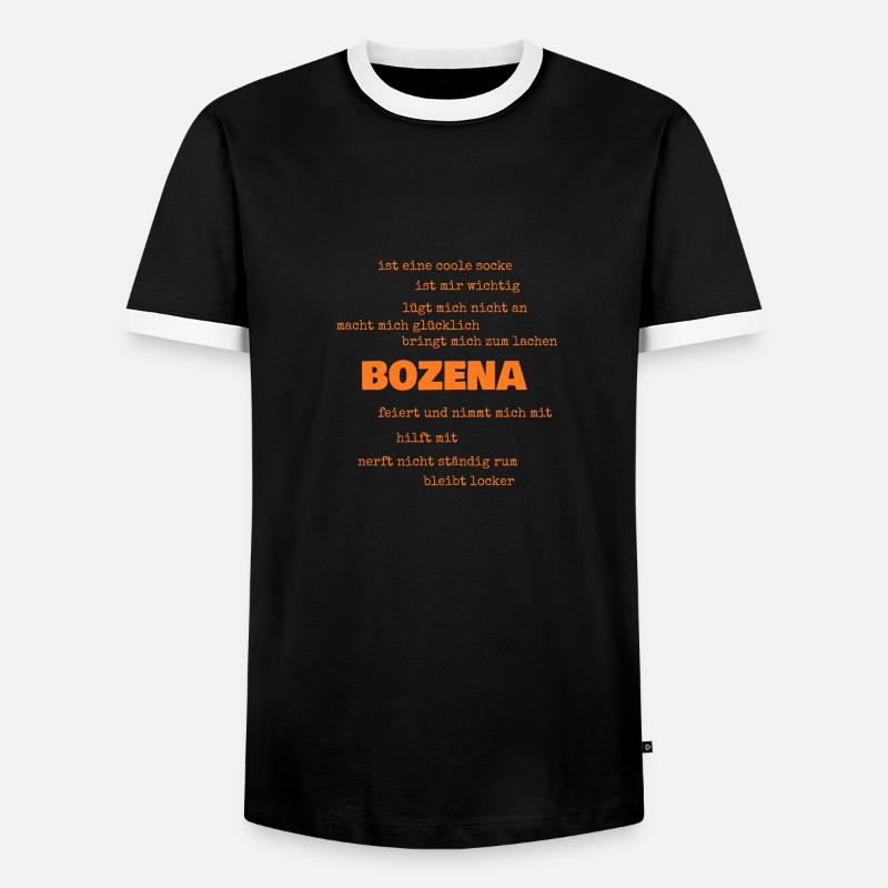 Proverbs Bozena - Men's Ringer Shirt - black/white