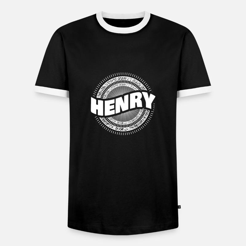 Henry als Geschenkidee - Männer Kontrast-T-Shirt - Schwarz/Weiß