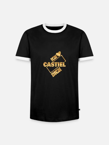 Liebespaar Castiel - Männer Kontrast-T-Shirt - Schwarz/Weiß