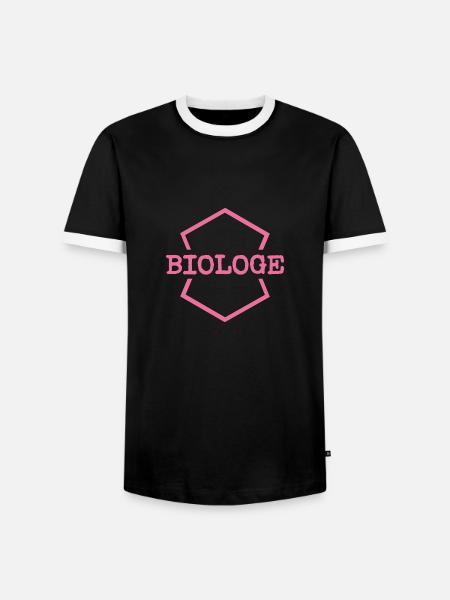 Arbeit Biologe - Männer Kontrast-T-Shirt - Schwarz/Weiß