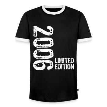 Edition Limitée 2006 Homme Garçon 18 Ans Vintage - T-shirt contrasté Homme - noir/blanc - Devant - AI Model Female 172 light (172cm) & AI Model Male 178 light (178cm)