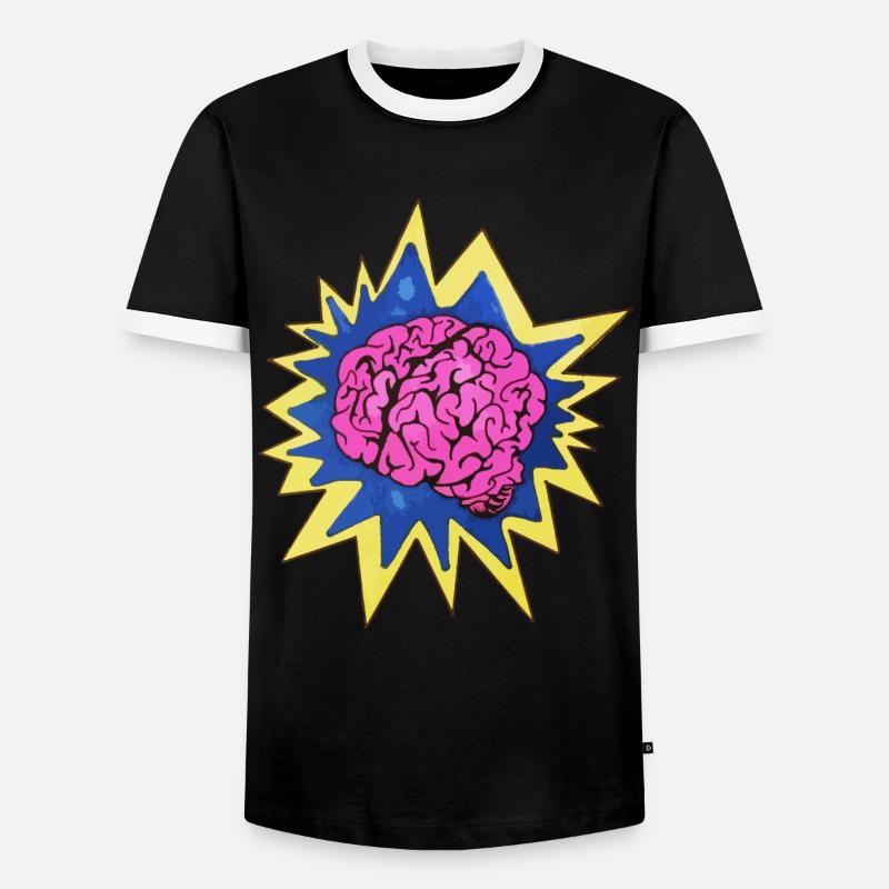 Brainwashed - Men's Ringer Shirt - black/white