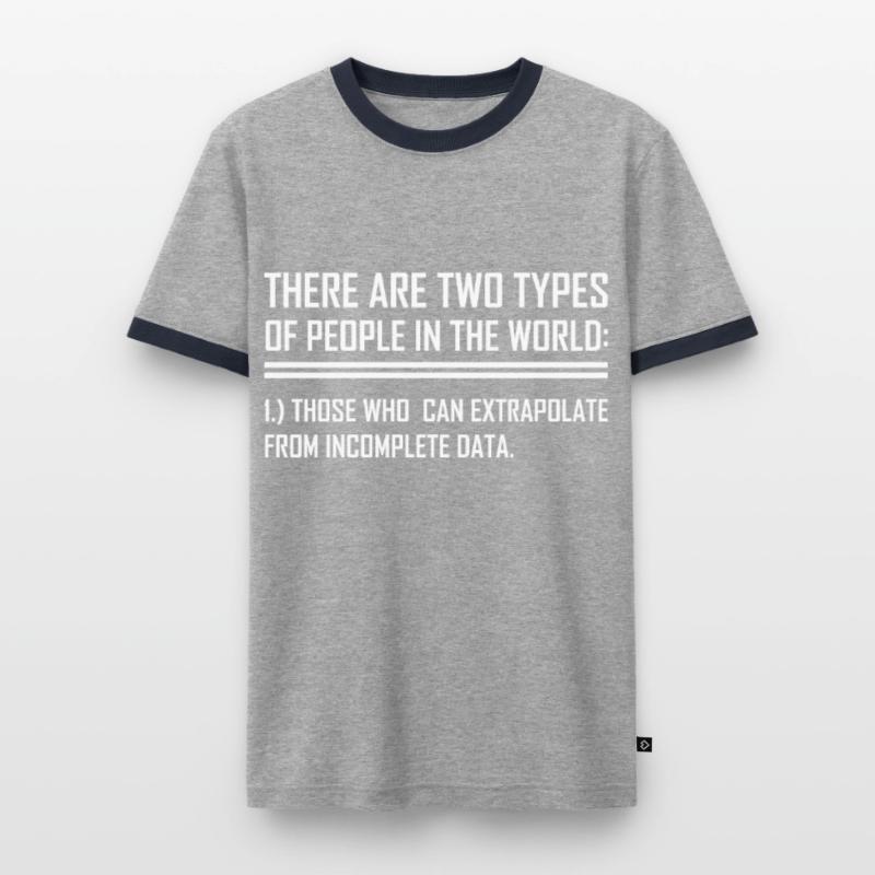 Data extrapolate statistics formula Men's Ringer Shirt