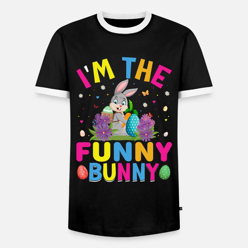 Easter Easter Easter Eggs - Men's Ringer Shirt - black/white