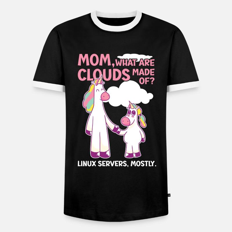 Cloud Computing Informatik Tech - Männer Kontrast-T-Shirt - Schwarz/Weiß