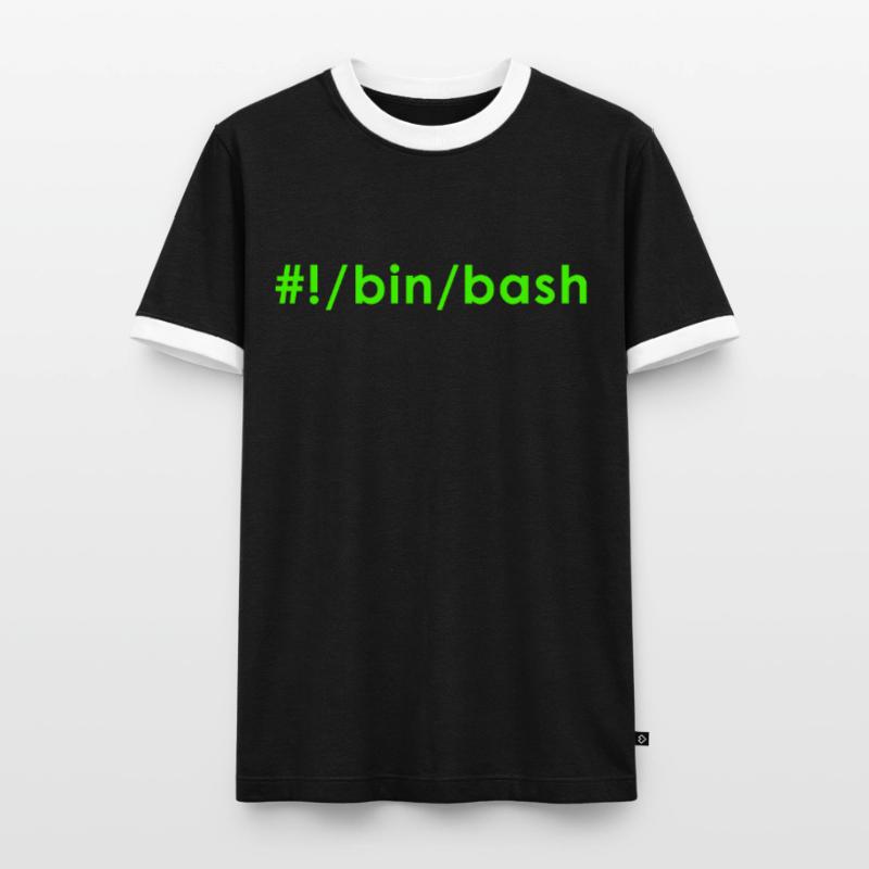Linux bash Men's Ringer Shirt