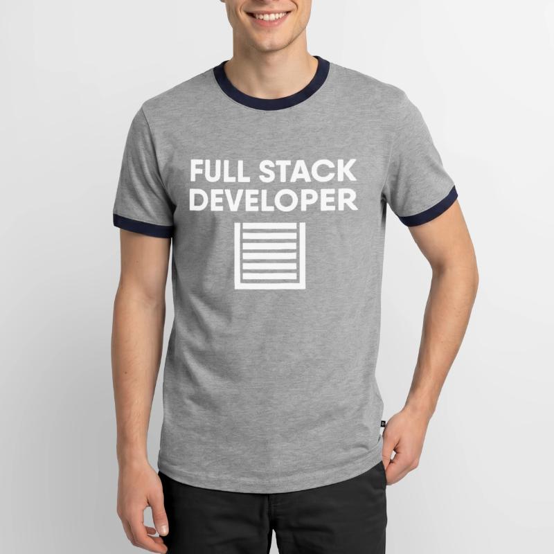 Full Stack Developer Männer Kontrast-T-Shirt