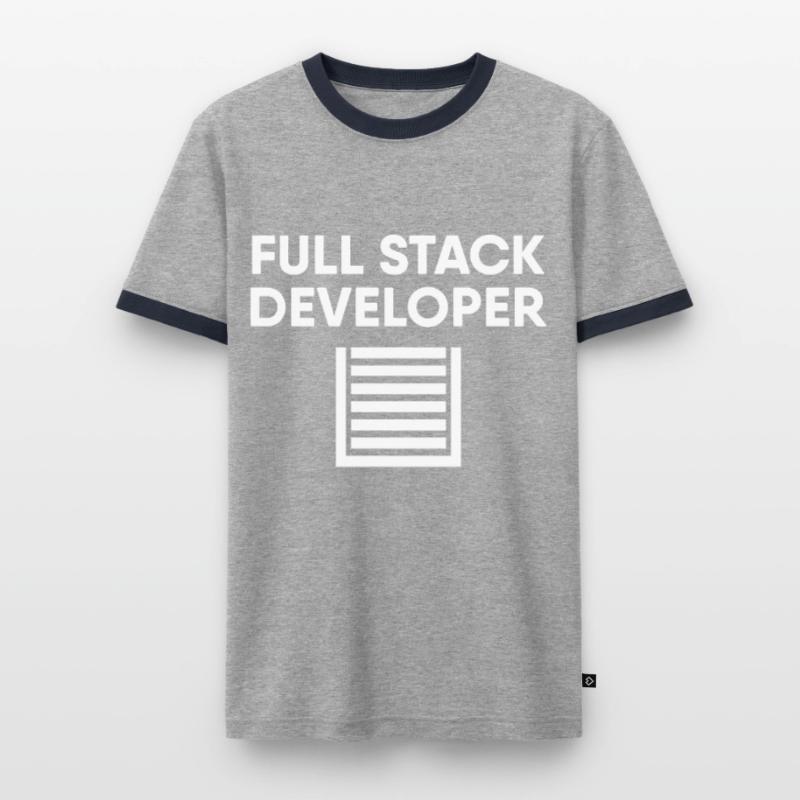 Full Stack Developer Männer Kontrast-T-Shirt