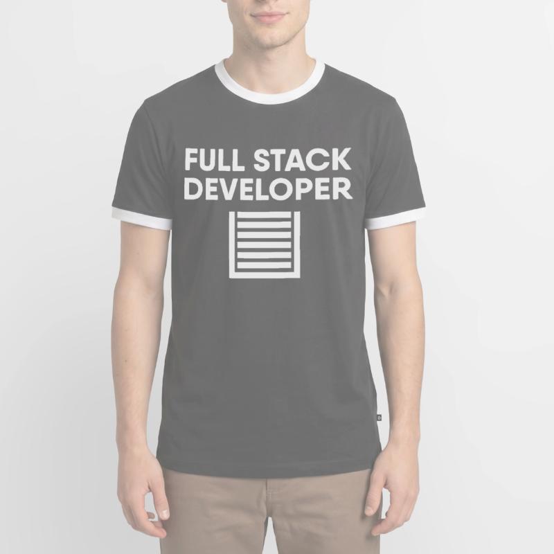 Full Stack Developer Männer Kontrast-T-Shirt