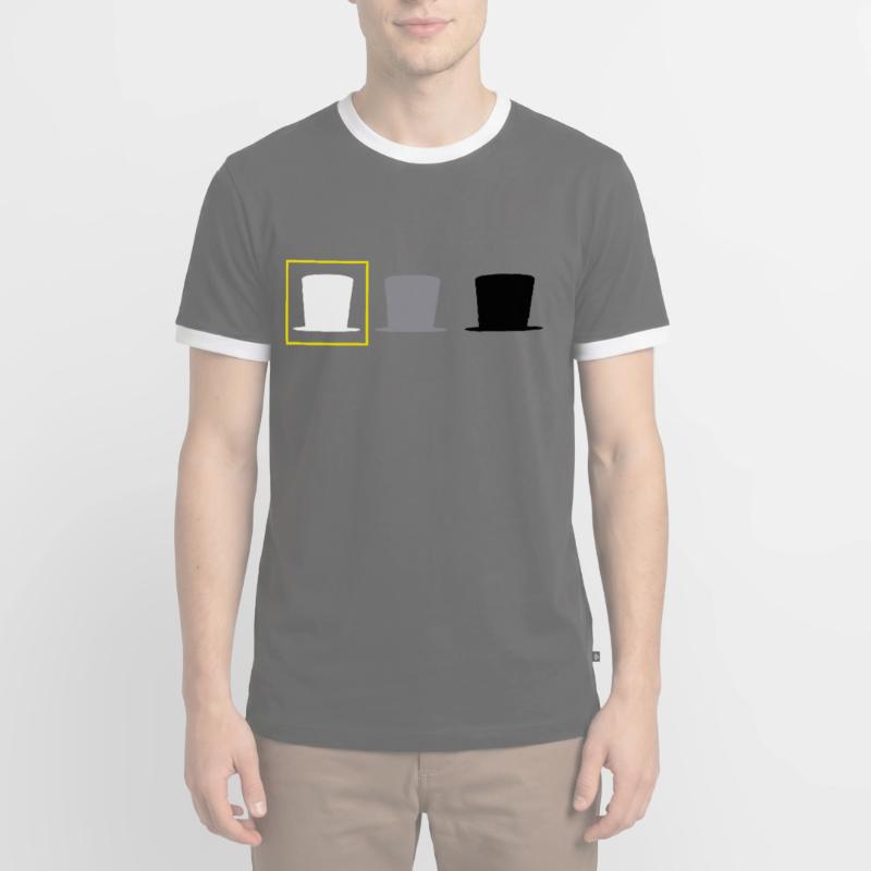 Hacker Cyber Security Pentester White A Hacker T-shirt contrasté Homme