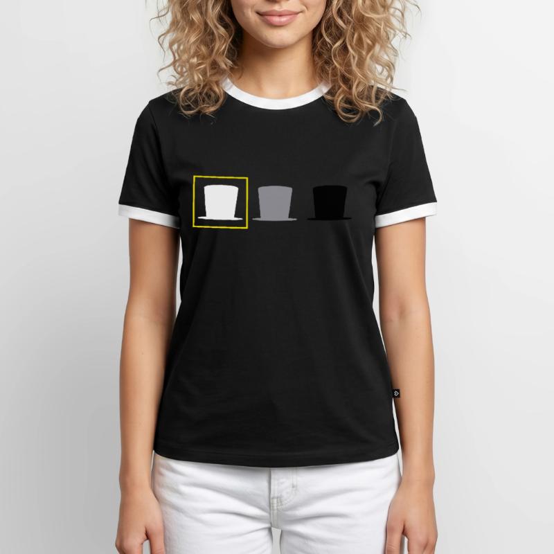 Hacker Cyber Security Pentester White A Hacker T-shirt contrasté Homme
