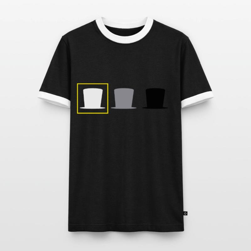 Hacker Cyber Security Pentester White A Hacker T-shirt contrasté Homme