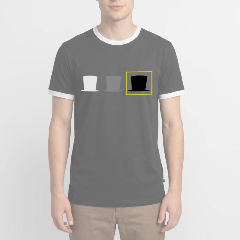 Hacker Cyber Security Pentester Black Hat Hacker T-shirt contrasté Homme