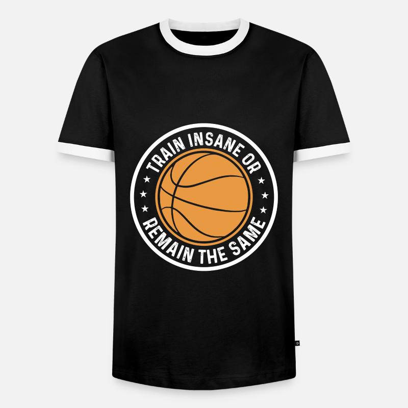 Wahnsinnig Trainieren Oder Gleichbleiben - Männer Kontrast-T-Shirt - Schwarz/Weiß
