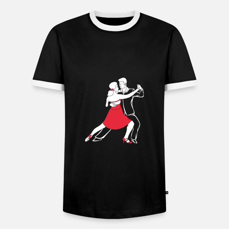 Salsa Dancer Dancer - Men's Ringer Shirt - black/white