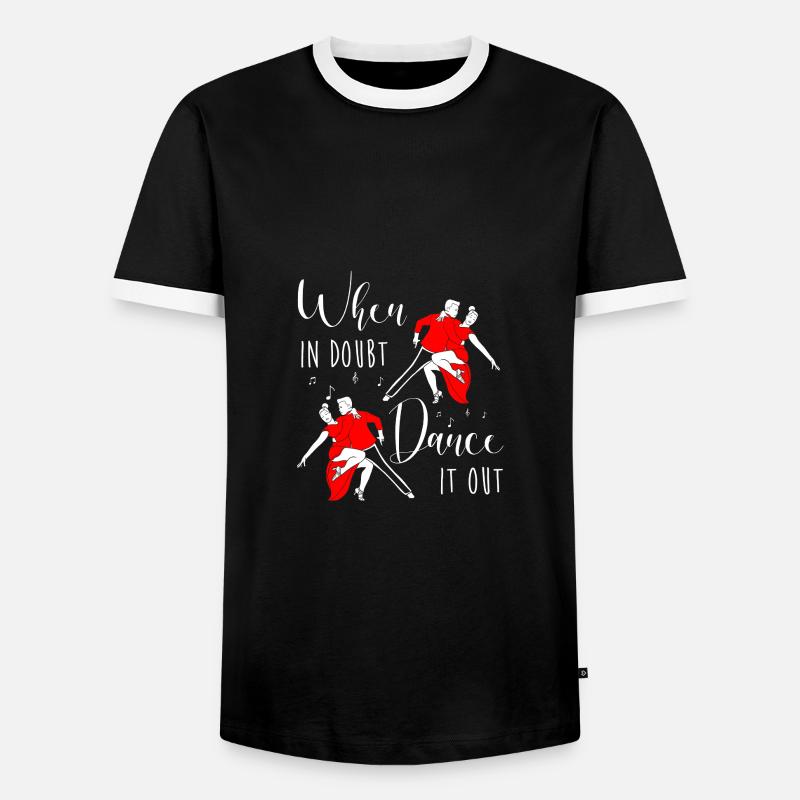 Salsa Dancer Dancer - Men's Ringer Shirt - black/white