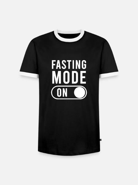 Fasting mode on Ramadan - Men's Ringer Shirt - black/white