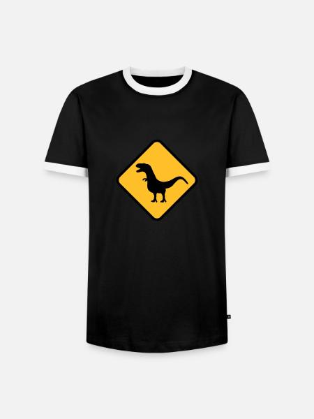 trex - T-shirt contrasté Homme - noir/blanc