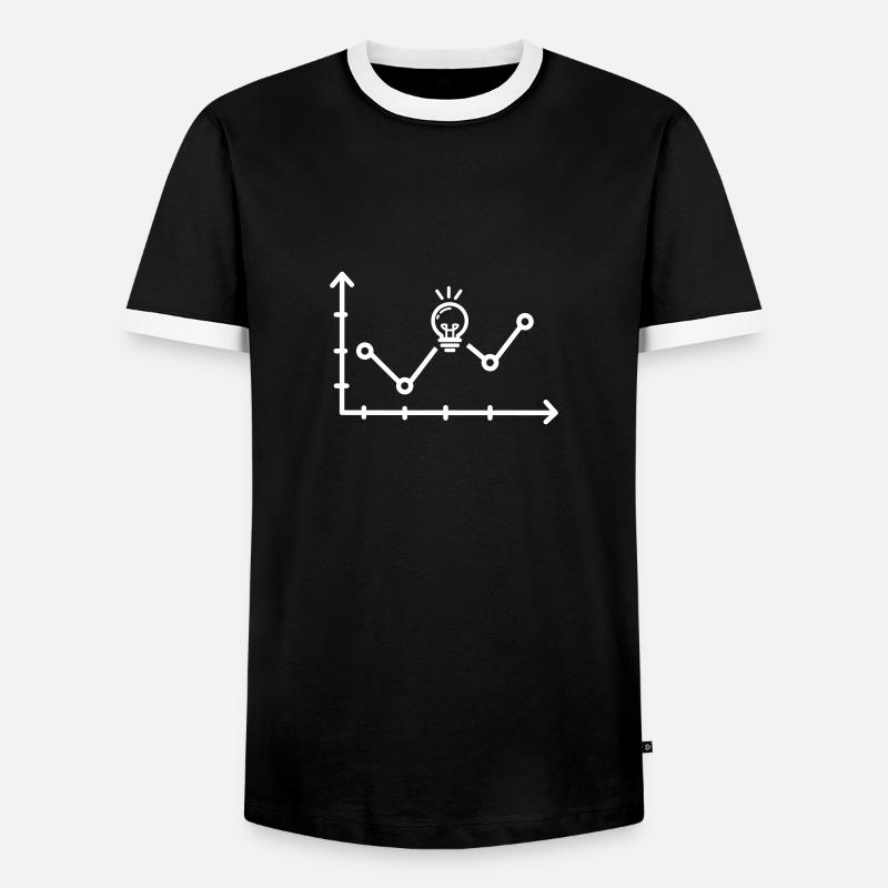 Gewinnmaximierung Geschäftsidee - Männer Kontrast-T-Shirt - Schwarz/Weiß