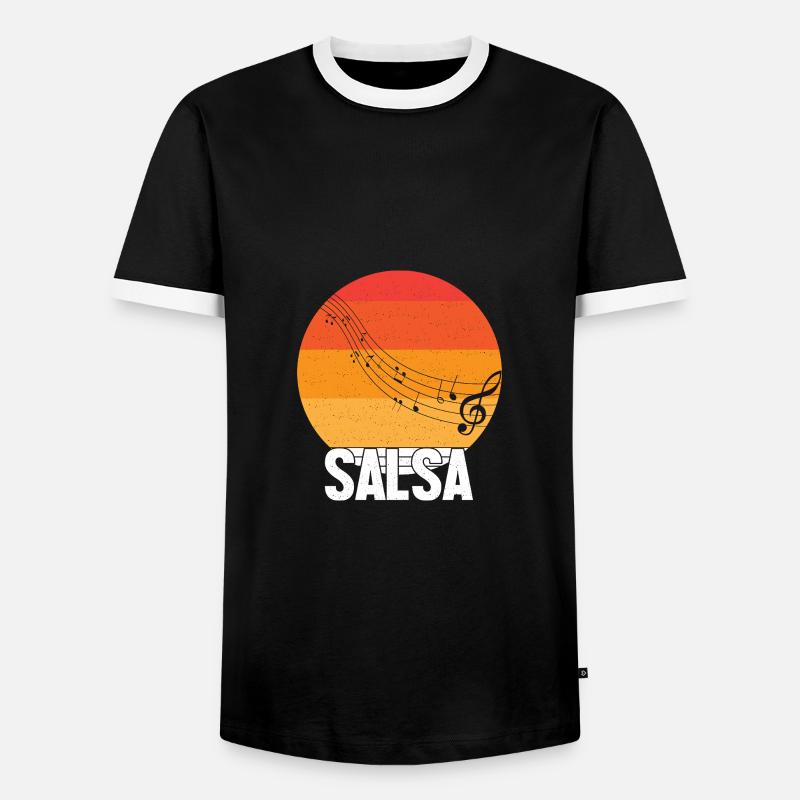 Salsa Dancer Dancer - Men's Ringer Shirt - black/white