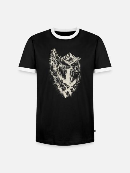 Klettern Alpinklettern Kletterer Geschenk - Männer Kontrast-T-Shirt - Schwarz/Weiß