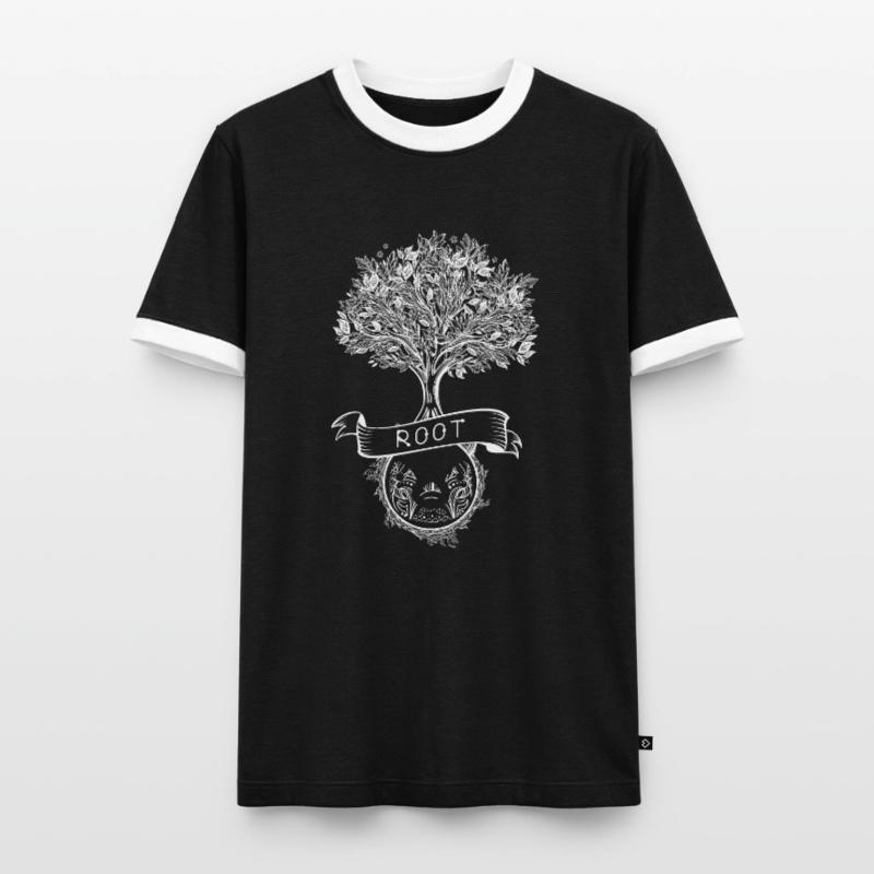 root user linux admin server Men's Ringer Shirt