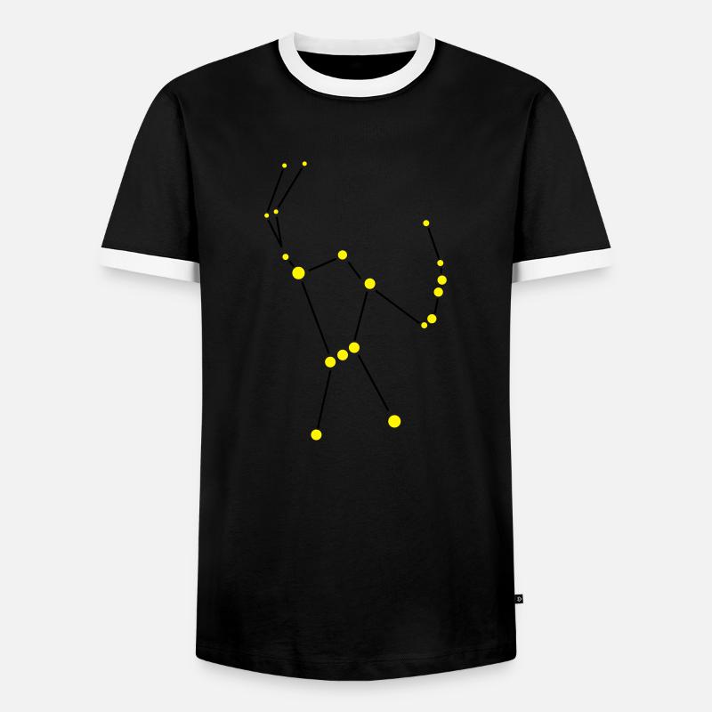 Star constellation - Orion - Men's Ringer Shirt - black/white