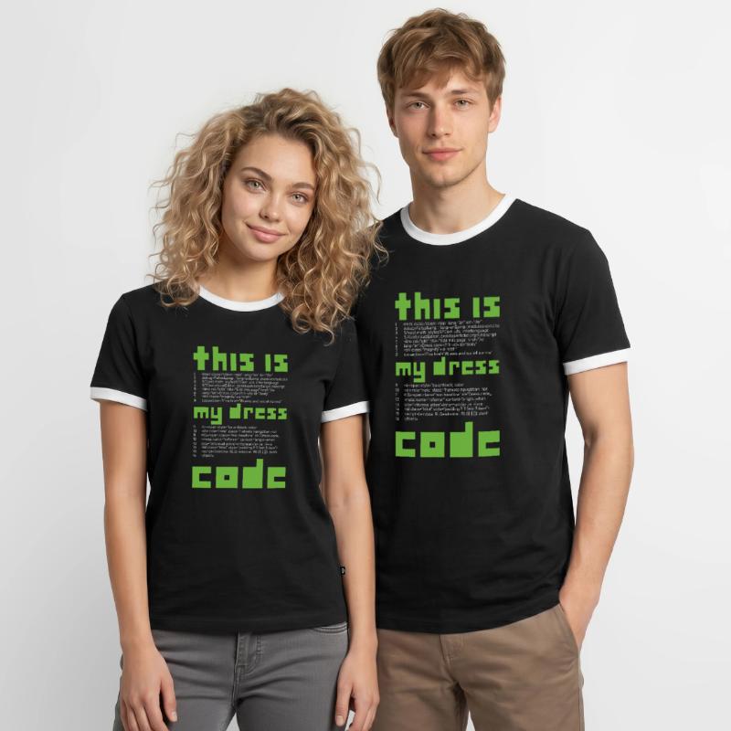 Ceci est ma programmation de codeur de codeur de robe T-shirt contrasté Homme