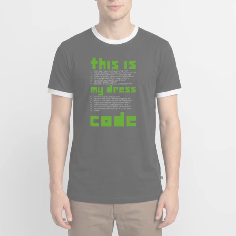 Ceci est ma programmation de codeur de codeur de robe T-shirt contrasté Homme