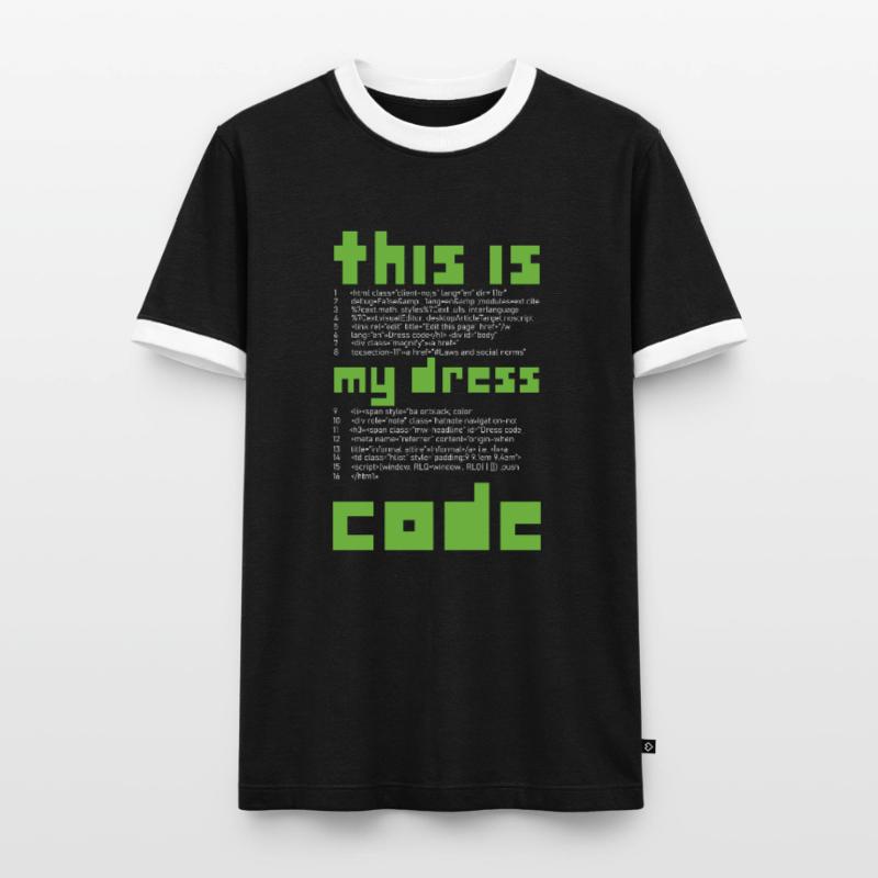 Ceci est ma programmation de codeur de codeur de robe T-shirt contrasté Homme
