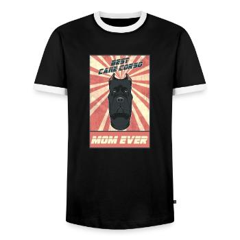 Meilleure maman Cane Corso Ever I Cane Corso Lover - T-shirt contrasté Homme - noir/blanc - Devant - AI Model Female 172 light (172cm) & AI Model Male 178 light (178cm)