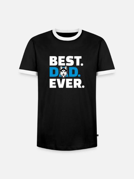 Husky - T-shirt contrasté Homme - noir/blanc