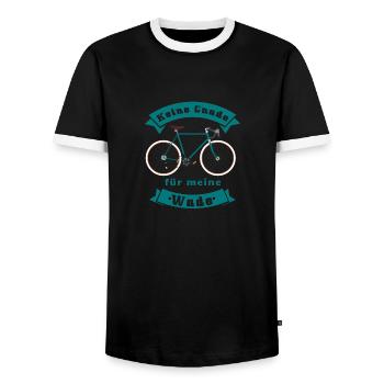 keine gnade für meine wade - Männer Kontrast-T-Shirt - Schwarz/Weiß - Vorne - AI Model Female 172 light (172cm) & AI Model Male 178 light (178cm)