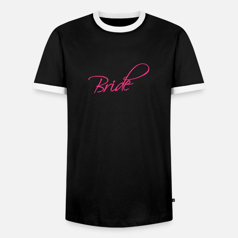 Bride Design - Männer Kontrast-T-Shirt - Schwarz/Weiß