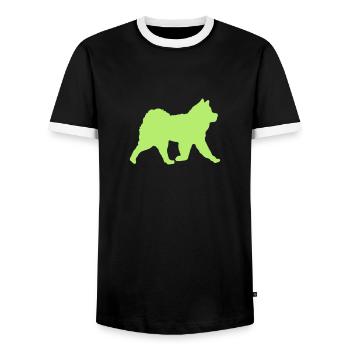 Tatzy-Rasi V - Männer Kontrast-T-Shirt - Schwarz/Weiß - Vorne - AI Model Female 172 light (172cm) & AI Model Male 178 light (178cm)