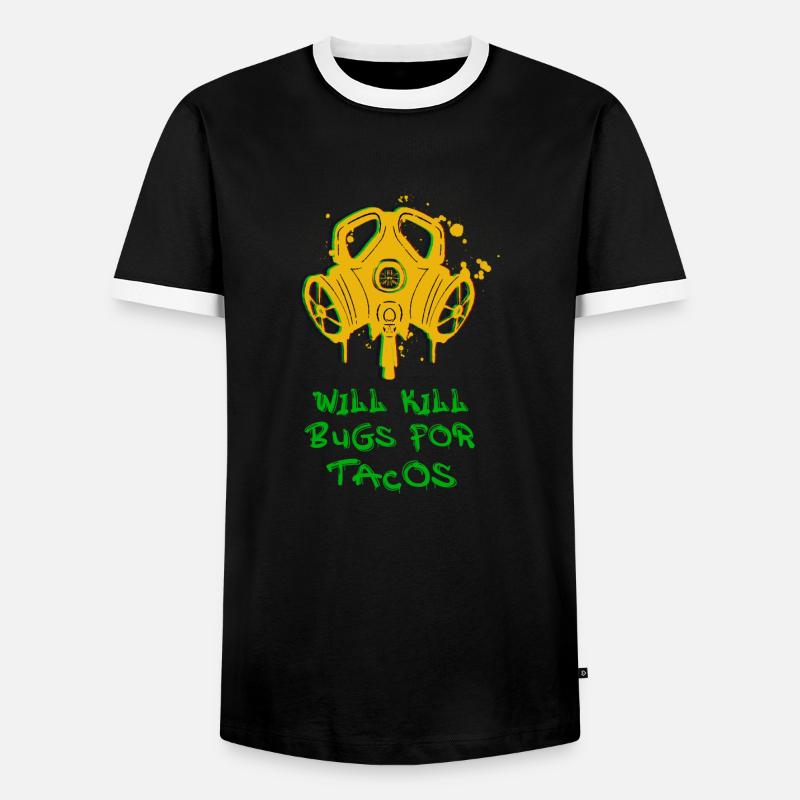Exterminator Kammerjäger Schädlingsbekämpfung - Männer Kontrast-T-Shirt - Schwarz/Weiß