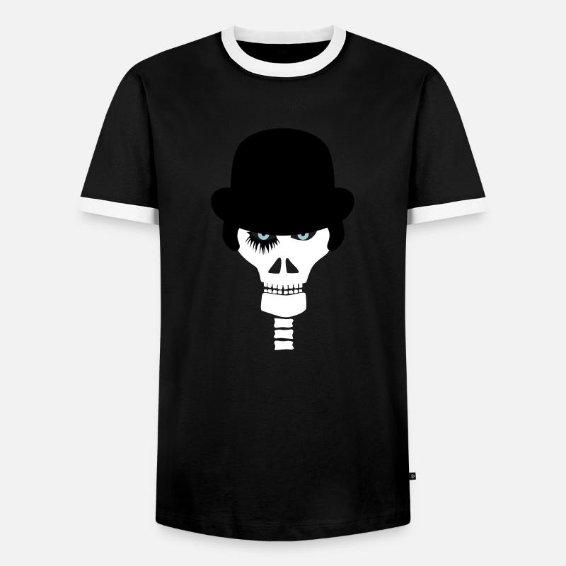 Droogiekopf!!! - Männer Kontrast-T-Shirt - Schwarz/Weiß