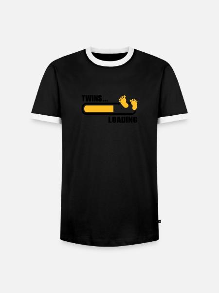 Twins - Men's Ringer Shirt - black/white